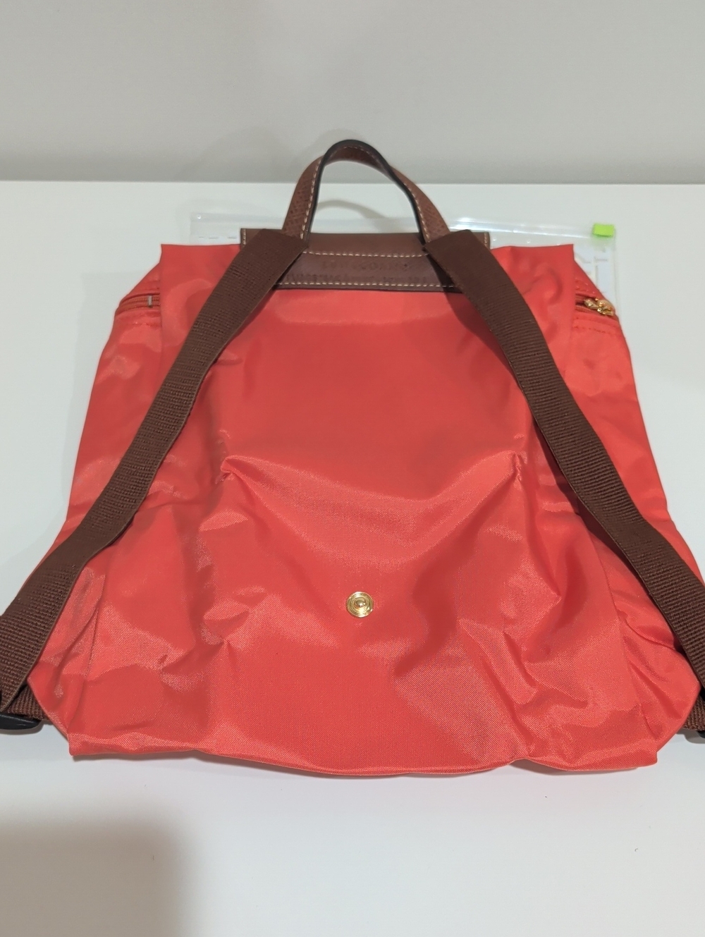 Longchamp Le Pliage Original Backpack in Orange - Picture 11 of 13